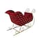 11.75" Burgundy & Gold Sled Tabletop Décor by Ashland®